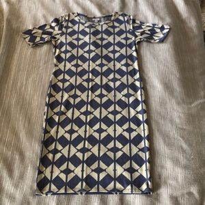 Blue & Ivory LulaRoe Julia Dress